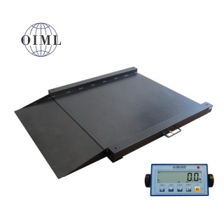Nájezdová podlahová váha LESAK 4TU1012L-DFWL, 300kg/100g, 1000x1250mm, lak