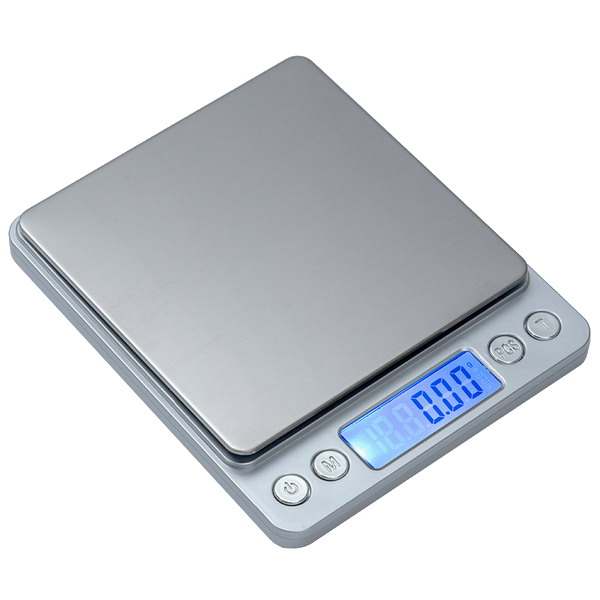 Kapesní váha pro přesné vážení LESAK P221, 2000g/0,1g, miska 100x100mm (Levná kapesní váha pro přesné vážení, vhodná i pro diabetiky. Váha je od nás seřízena a přezkoušena etalonovým závažím.)