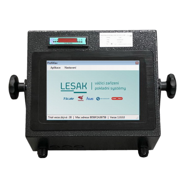 LESAK POSTER 10,1, IP54, TLB-4, lak (Průmyslový vážící terminál s dotykovým monitorem 10,1&quot;, IP-54, včetně držáku na zeď)