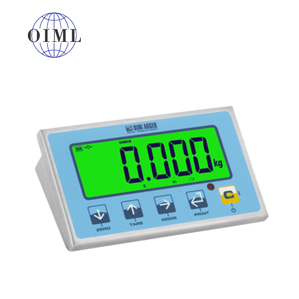 Nerezový vážicí indikátor DINI ARGEO DFWLIP-1, IP-68, nerez, LCD (Vážní indikátor certifikovaný dle normy EN45501/2015 pro obchodní vážení)