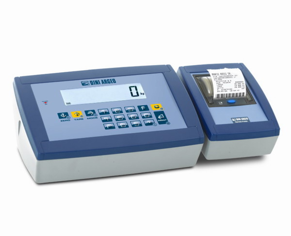 DINI ARGEO DFWKPXP, IP-65, plast, LCD, tiskárna (Vážní indikátor certifikovaný dle normy EN45501/2015 pro obchodní vážení s tiskárnou)